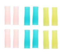 Housoutil 12pièces Manchon Silicone Antidérapant pour Poignée de Ciseaux à Cuticules et Pince à Ongles Protège-doigts pour Manucure Accessoire Léger et Portable pour Usage Professionnel