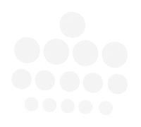 Housoutil 15 pièces Tapis Plastique Rond à Maille pour DIY pour Coasters Sous Tasse et Plus Blanc