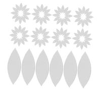 Housoutil 150pièces Miroirs Adhésifs Forme de Pétale Carreaux Décoratifs pour Loisirs Créatifs et Projets DIY Mini Miroirs Autocollants