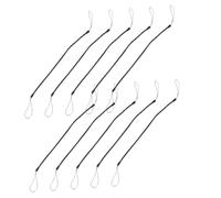 Housoutil 18 Pcs Lanières Élastiques avec Ressort Rétractable pour Stylets Tablette Cordon Antiperte pour Stylo Tactile Noir