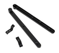 Housoutil 1ensemble Rail Caché pour Porte Relevable Armoire Guide Latéral Robuste Plastique et Fer Coulisses Silencieuses pour Bibliothèques et Meubles de Rangement Kit de Glissières