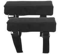 Housoutil 1paire Coussin de Squat avec Sangles Réglables et Base Antidérapante Protection Épaule pour Presse à Jambes et Fentes Accessoire de Gym et Confortable Noir