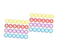 Housoutil 2 Ensembles Anneaux De Reliure Multi Couleurs Pour Classer Et Organiser Vos Documents Discbound Expansion Discs Pour Étudiants Et Bricoleurs 40 Pièces * 2