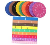 Housoutil 2 Ensembles De De Fractions Magnétiques Colorés Outils D'enseignement Mathématique Matériel Pédagogique Pour École Primaire Aides Cognitives Pour Garçon Et Filles