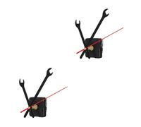 Housoutil 2 Ensembles Mouvement de Remplacement D’horloge DIY Silencieux, | Mécanisme D’horlogerie Léger, Précision Élevée, Style Simple, pour Horloge Suspendue et Projet Créatif