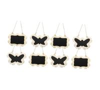 Housoutil 2 Ensembles Plaques De Message Effaçables Bois De Petits Tableaux Muraux Décoratifs Avec Motifs Pour Écrire Dessiner Et Accrocher Des Messages 4 Pièces * 2