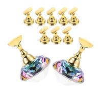 Housoutil 2 Ensembles Supports Magnétiques pour Faux Ongles Présentoir pour Capsules Support de Manucure DIY Accessoire pour Utilisation à Domicile et Salon pour Entraînement Nail Art