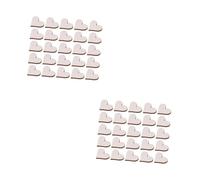 Housoutil 2 Ensembles Tranche Forme De Cœur Découpes Naturel Pour Artisanat Diy Décorations De Mariage Et Fêtes Matériaux De Création Manuelle Inachevés Pour Personnaliser Vos 200 Pièces * 2