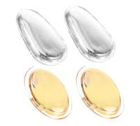 Housoutil 2 paires Plaquettes de Nez Silicone Ensemble de Coussinets Antidérapants pour Lunettes Confort Optimal et Accessoires Compatibles pour Lunettes