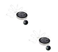 Housoutil 2 Pièces 10 Lanterne Solaire Lumières Guirlande Électrique Lampes Solaires En Pot Lampes Solaires Suspendues En Plein Air Guirlandes Blanche Fée Décorer