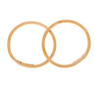 Housoutil 2 pièces Anses Sac Rondes Rotin Tressé Poignées Main DIY pour Sac Cabas Accessoires et Valise