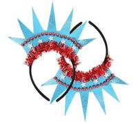 Housoutil 2 Pièces Bandeau Couronne Statue Liberté en Abs Décoratif et Créatif pour Coiffure du Jour de L'indépendance ou Fête, Accessoire Mémorable pour Photos