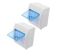 Housoutil 2 pièces Boîtier de Dérivation Étanche Coffret Électrique de Distribution Extérieur Protection Circuits Résistante Aux Intempéries Installation Facile et Durable Boîte de Jonction
