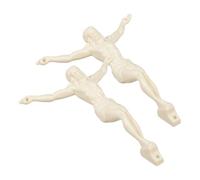 Housoutil 2 Pièces Breloques Pendentif Christ en Croix DIY 7,8 X 8,5 Cm, Accessoires pour Création Bijoux Religieux, Décoration Intérieure et Présents Chrétiens de Noël