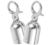 Housoutil 2 Pièces Butée De Fin De Corde Crochet s Bout De Corde Butée Dextrémité De Corde En Métal Mousqueton Dextrémité De Corde Accessoires Pour Acier Inoxydable Corde De Cordon
