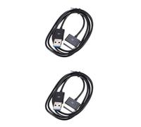 Housoutil 2 Pièces Câble De Données Câble De Chargement-+ Fiche Tire Câble De Chargement Tf300 Conception Compacte Prise en Métal Antioxydant Têtes De Connecteur en Acier Inoxydable