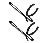Housoutil 2 pièces Clip Métallique pour Lampe Torche Réglable Porte-torche Ceinture Robuste Accessoire Polyvalent pour Activités Extérieures et Travail Professionnel