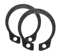 Housoutil 2 Pièces Clips de Retenue en C pour Cric Hydraulique Horizontal, Anneaux de Retenue Métalliques Noirs, Portables et Pratiques pour Réparations Mobiles et Ateliers Auto