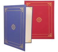 Housoutil 2 Pièces Couvertures de Documents Papier pour Remise de Diplôme, Porte-diplôme Papier Design Classique, Protection Pratique et Facile à Transporter