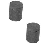 Housoutil 2 Pièces Crucible Graphite avec Couvercle pour Fusion Métaux Petits Volumes Raffinage et Outil Chimique Stable pour Or Cuivre