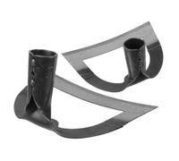 Housoutil 2 Pièces Houe de Désherbage en Acier Inoxydable Lame Tranchante, Outil de Jardinage Manuel Classique pour Ameublir Le Sol et Désherber Efficacement