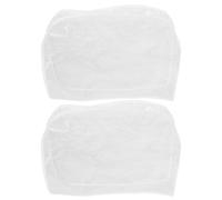 Housoutil 2 Pièces Housse de Dossier de Fauteuil de Salon Arrondie PVC | Protection Transparente, Texture Lisse, pour Salons de Coiffure et Barbiers, Format 20x16x5 Pouces