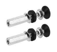 Housoutil 2 pièces Kit de Boulons de Réservoir Wc avec Joint Étanche Fixation pour Siège de Toilette et Compatible Plupart des Réservoirs Standard