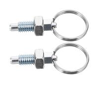 Housoutil 2 pièces Lot de Goupilles à Ressort Inox avec Anneau de Traction Verrouillage Stable et Rétractable Accessoires Mécaniques Polyvalents