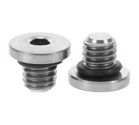 Housoutil 2 Pièces Lot de Set de Vis de Fixation M5x5-8 en Alliage de Titane pour Bouchon de Cylindre D'huile de Frein VTT, Compatibles XT, Pièces de Réglage de Vélo, Vis de Purge du Liquide