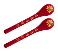 Housoutil 2 Pièces Masseur Manuel Portatif pour Corps et Dos, Long, Rouge | Mousse à Mémoire Élastique et Flanelle, Non Abrasif et Doux, Relaxation au Bureau, Notice Incluse