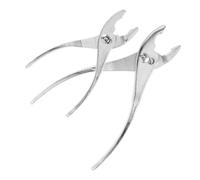 Housoutil 2 Pièces Pince Multiprise Réglable Acier pour Colliers de Serrage Mors Dentelés pour Saisie Sécurisée Outil Polyvalent pour Serrage Écrous et Tuyaux