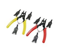 Housoutil 2 pièces Pinces à Circlips Multifonctions Outil Professionnel pour Anneaux Internes et Externes Lot Têtes Acier Forgé et Poignées Antidérapantes Précis