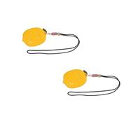 Housoutil 2 Pièces Porte Badge Cuir PU avec Cordon pour Femmes Étui Protecteur Transparent pour Carte Identité Design Mignon et Accessoire pour Bureau