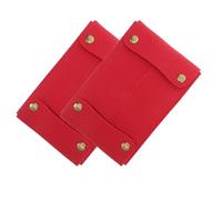 Housoutil 2 Pièces Porte-mouchoirs de Poche Cuir PU Étui Compact Réutilisable pour Mouchoirs Organiseur de Papier de Voyage pour Main Voiture et Bureau Lot