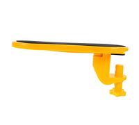 Housoutil 2 Pièces Tapis de Souris Ergonomique avec Support de Poignet Non Glissant pour Bureau Ultime Utilisateurs Ordinateurs Design Créatif Tissu Jaune Parfait pour et Famille