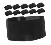 Housoutil 20 Brassards de Deuil Noirs Élastiques 5x30 Cm pour Funérailles et Événements Sportifs, Accessoires Respectueux pour Groupe de Deuil et Insignes Funéraires