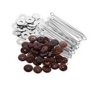 Housoutil 20 Ensemble Joint Pins for Doll Crafts Wooden Rotatable Disc Connectors for DIY Bear Repair and Handmade Toy Parts