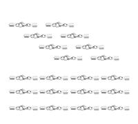 Housoutil 20 Pcs Fermoirs Pendentifs Soi-même en Fer et Alliage Argenté, Boucle de Homard Solide pour Réparation de Bijoux Boucle à Griffes Élégante