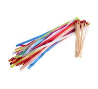 Housoutil 20 Pièces 20 Bâtonnets Magiques de Fée avec Clochettes, Rubans Colorés Multicolores, Légers en Textile Écologique, Lot de 20 pour Décoration de Fête, Mariage et Animation Garçon et
