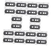 Housoutil 20 Pièces Cassettes Audio de Magnétiques Transparentes pour Enregistrement Vocal et Musical Design Vintage et Performance Supérieure
