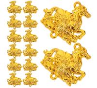 Housoutil 20 Pièces Pendentifs Cheval Chinois Du Zodiaque Décorations Suspendues Nouvel An et Fête Du Printemps Breloques pour Bijoux Porte-clés Accessoires DIY