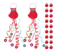 Housoutil 20 Pièces Serpentins et Large Couverture pour Célébrations de Mariage Application sans Désordre à Lancer en Papier Rouge et Événements Festifs pour Photos