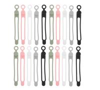 Housoutil 20 Pièces Vies de gestion des câbles de câble réutilisables de charge réglables rangement cable silicone en silicone