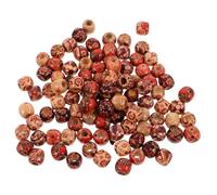Housoutil 200 pièces Perles Rondes Décoratives pour Colliers et Bracelets DIY Charms Colorés pour Bricolage