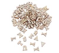 Housoutil 208 Pièces Lettre en Bois Alphabet Décorative pour Mur, Loisirs | Surface Lisse, à Peindre ou Teinter, pour Art et Décor, Garçon et Filles, Mariages, Fêtes