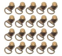 Housoutil 20pcs Boucles de Chaussures en Acier Inoxydable pour Chaussures de Randonnée et Bottes, Crochet Décoratif Solide et Résistant la Décoloration pour Escalade
