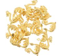 Housoutil 20pcs Charms Dragon en Alliage de Zinc Or, Design Vintage et Rétro, Facile à Suspendre, Résistant aux Cassures, pour Fabrication de Bijoux DIY et Présents Halloween