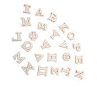 Housoutil 24 Pièces Lettres Grecques Lettres Naturel Non pour Bricolage Décorations Murales DIY pour Artisanat et Peinture