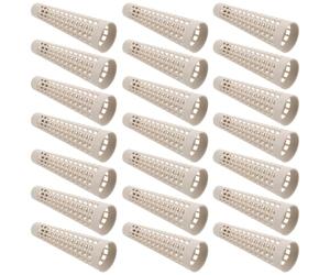 Housoutil 25 Pièces Cône D'enroulement Textile en Plastique Blanc, Angle | Pp, Structure Creuse à Maille, Insertion Rapide, Retrait Facile, pour Vapeur et Filature Industrielle