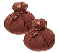 Housoutil 2pcs Boules de Massage Thaïlandaises aux Herbes Naturelles Compresses Chauffantes en Coton pour Usage Personnel et Bureau